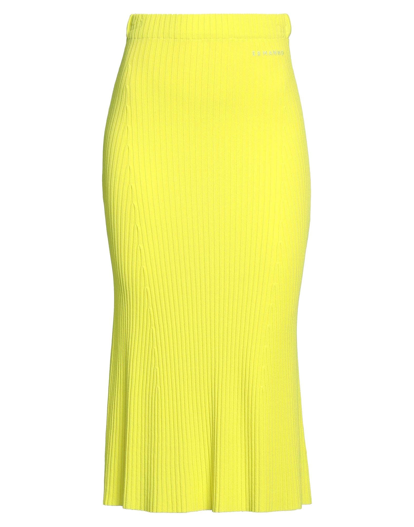 

Юбка миди Ermanno Firenze, лаймовый