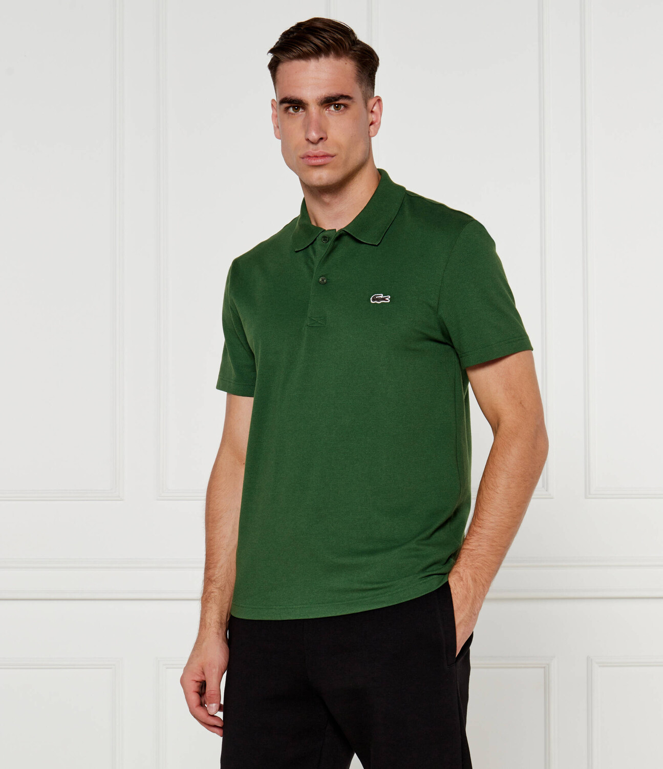 

Поло Lacoste Regular Fit, зеленый
