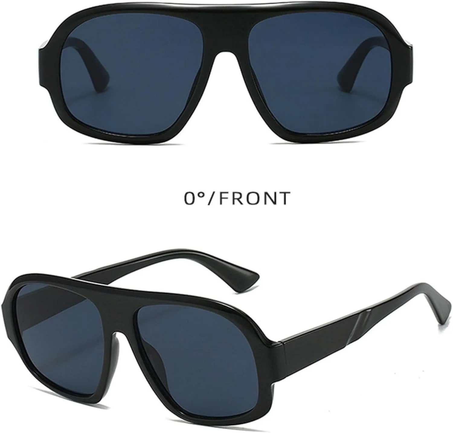 

Солнцезащитные очки с защитой UV400 | Линзы с градиентом, панк-оправа | Для женщин и мужчин, для занятий спортом на открытом воздухе и вождения DSVIGF, Black