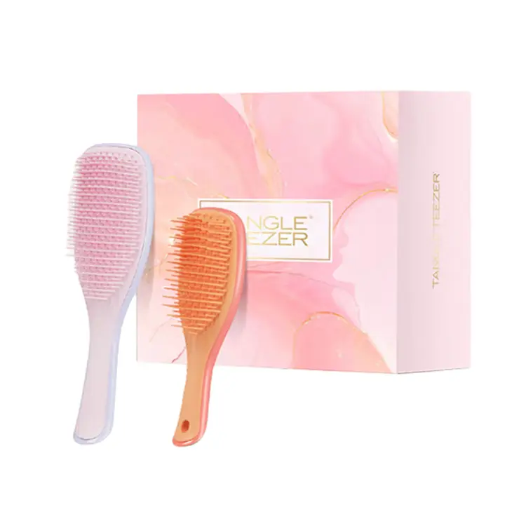 

Расческа princess comb lingqiao портативные инструменты для укладки волос пушистая и без узелков Tangle Teezer, оранжевый
