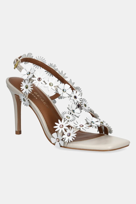 Кожаные сандалии Flower Sandal Kurt Geiger London, белый