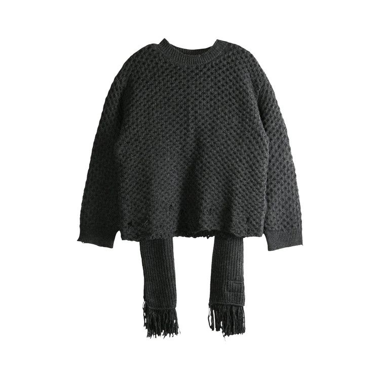 

Свитер MM6 Maison Margiela Chunky Knit Sweater, Dark Grey Melange