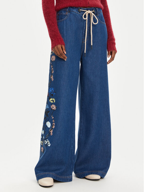 

Джинсы wide leg Obey 252141025203 Munthe, синий