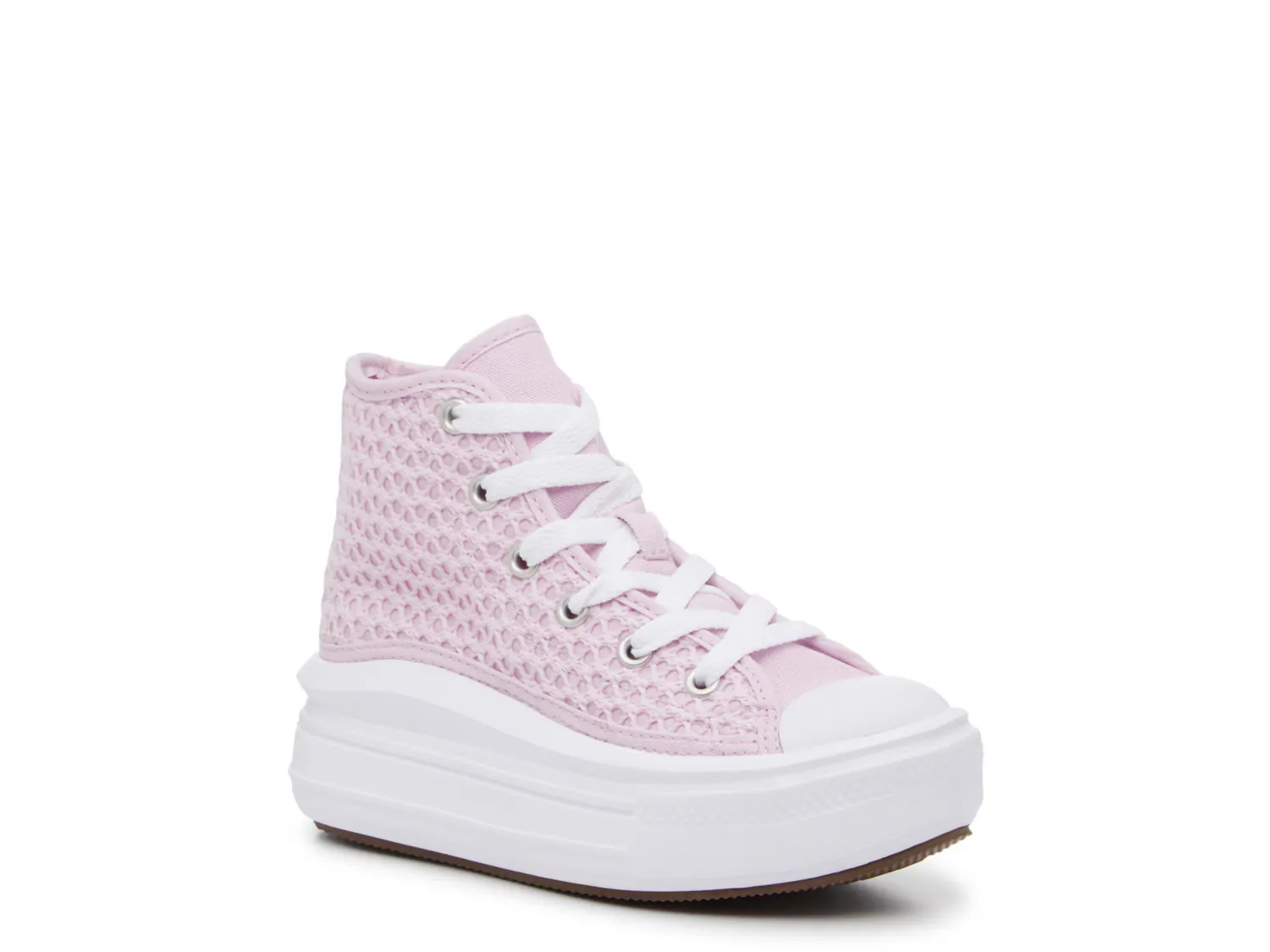 

Кроссовки Chuck Taylor All-Star Move Crochet High-Top Sneaker Converse, сиреневый