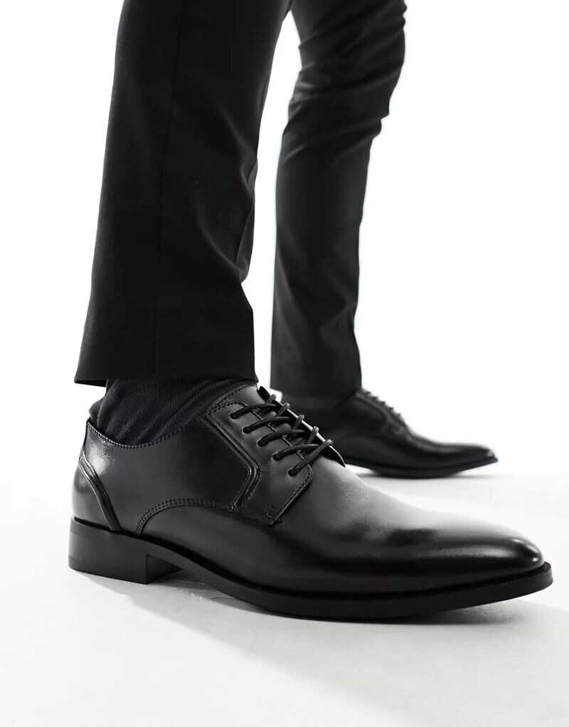 

schuh – Черные кожаные туфли дерби Reilly