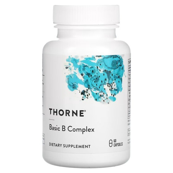 

Базовый комплекс витаминов B Thorne, 60 капсул