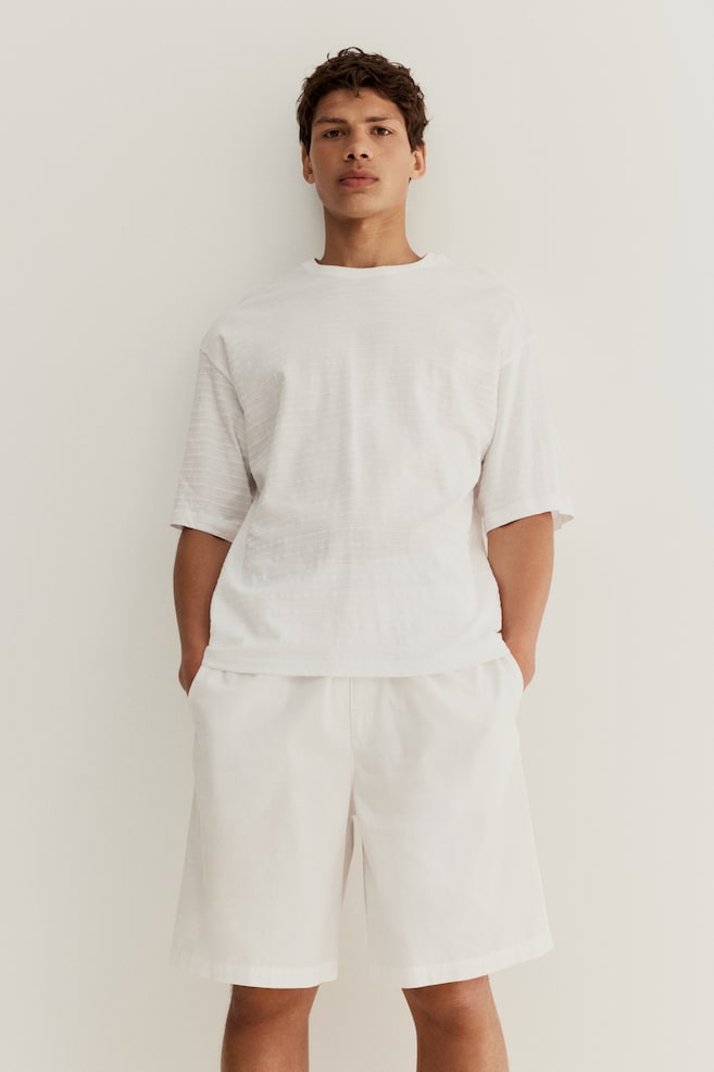 

Футболка и шорты для сна H&M, белый