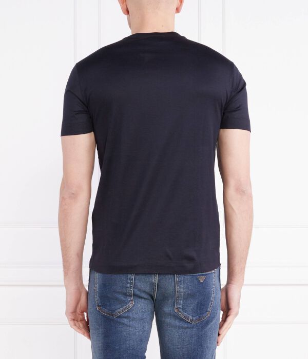 Футболки Slim fit Emporio Armani, синий — фото 4