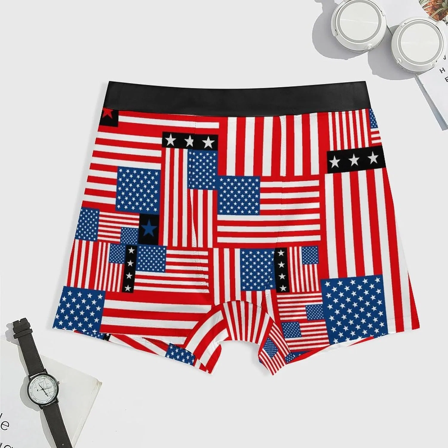 Боксеры с принтом Banana, American Flag — фото 3