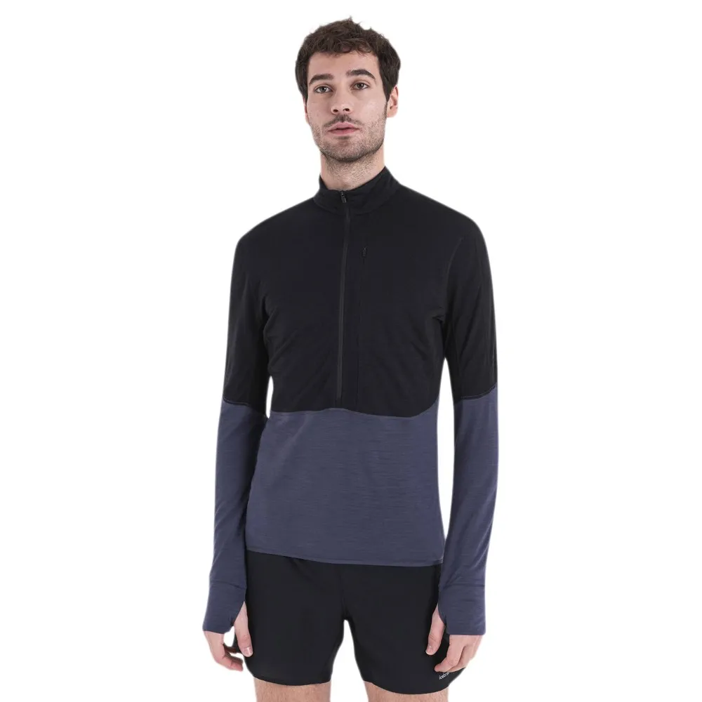 

Толстовка Icebreaker Merino 200 RealFleece Descender half zip, черный