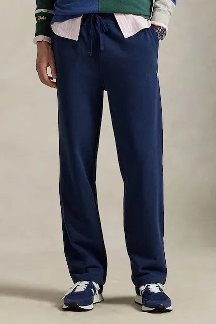 Спортивные штаны из хлопка Polo Ralph Lauren, темно-синий — фото 3