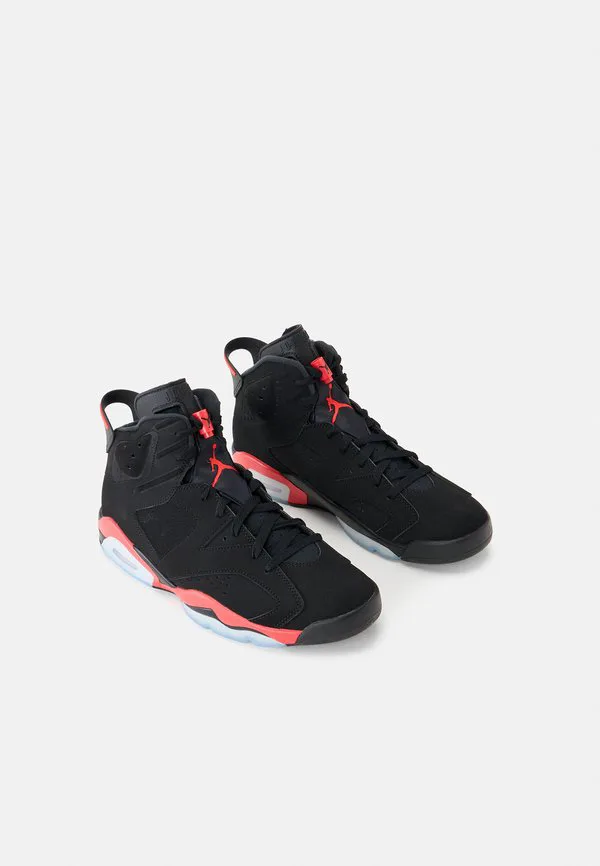 Кроссовки air jordan 6 retro hightop Jordan, Black/Light Crimson
