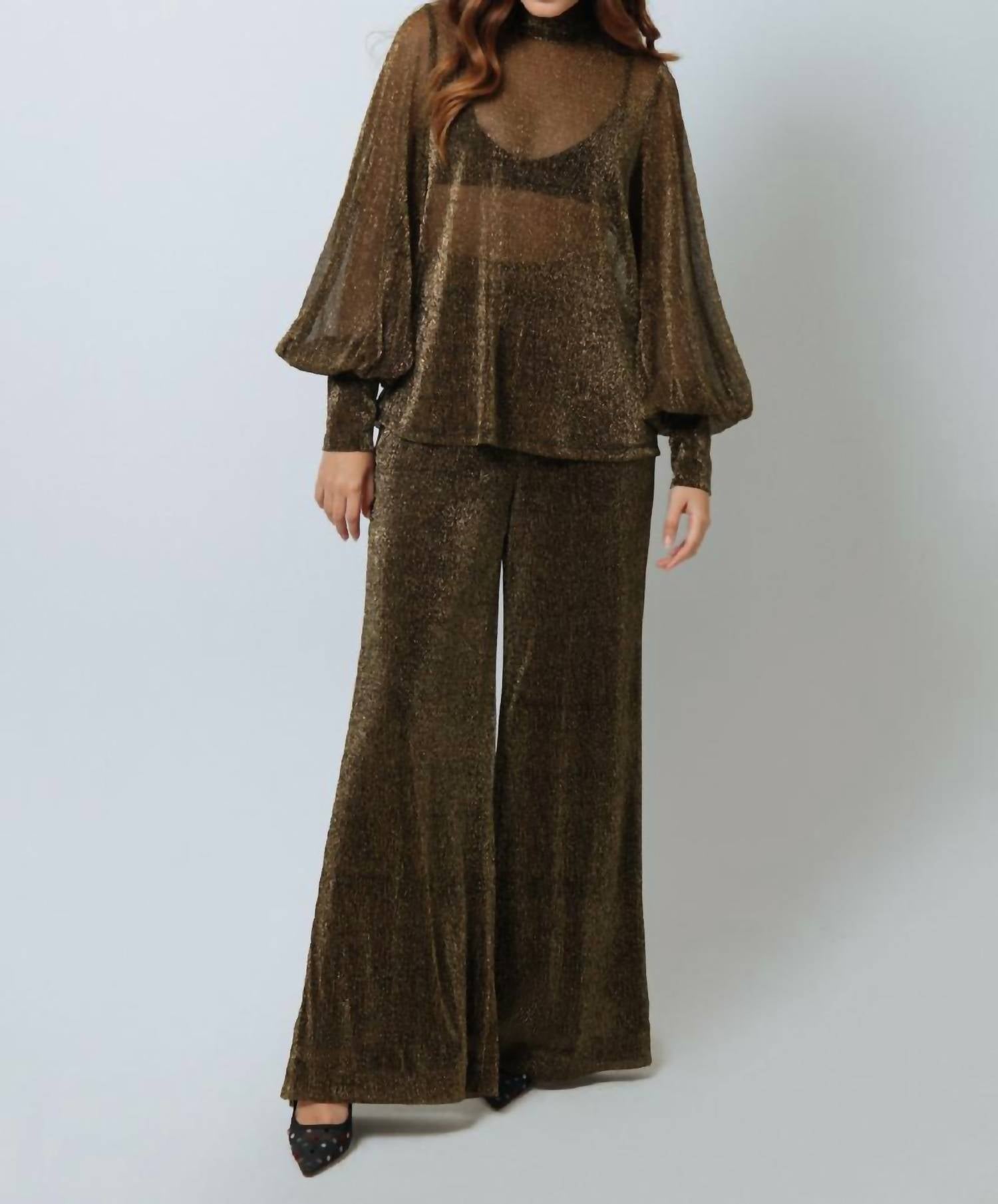 

Топ Fiona в золоте Kleid, золотой