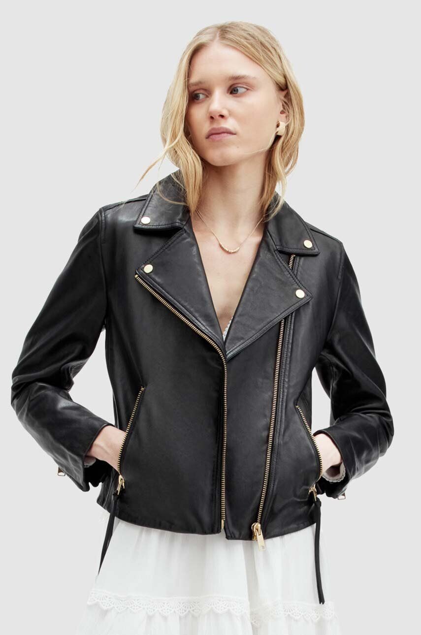 

ДАЛБИ кожаная куртка AllSaints, черный