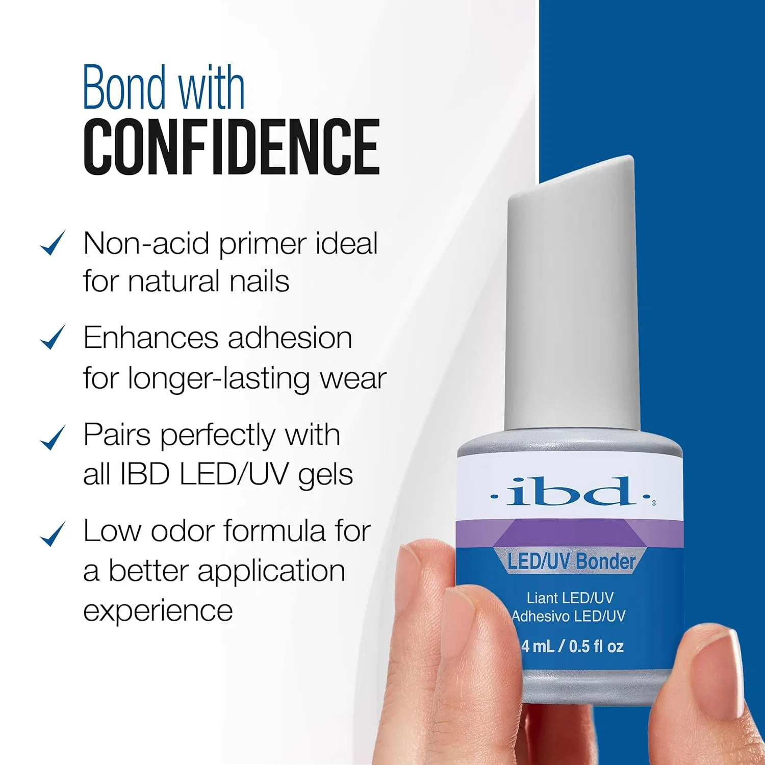 Бондер-гель для ногтей «LED/UV Bonder» от IBD Ibd, Lavender — фото 4