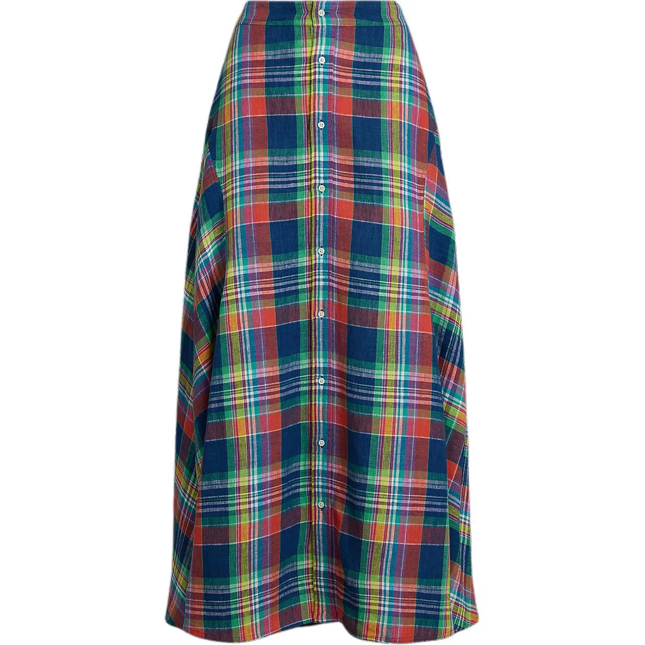 Льняная юбка в клетку Polo Ralph Lauren, Multicolor