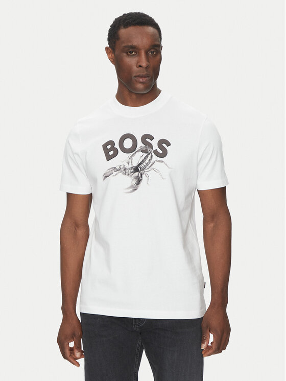 

Футболка обычного кроя Te_Bossfish 50539196 Boss, белый