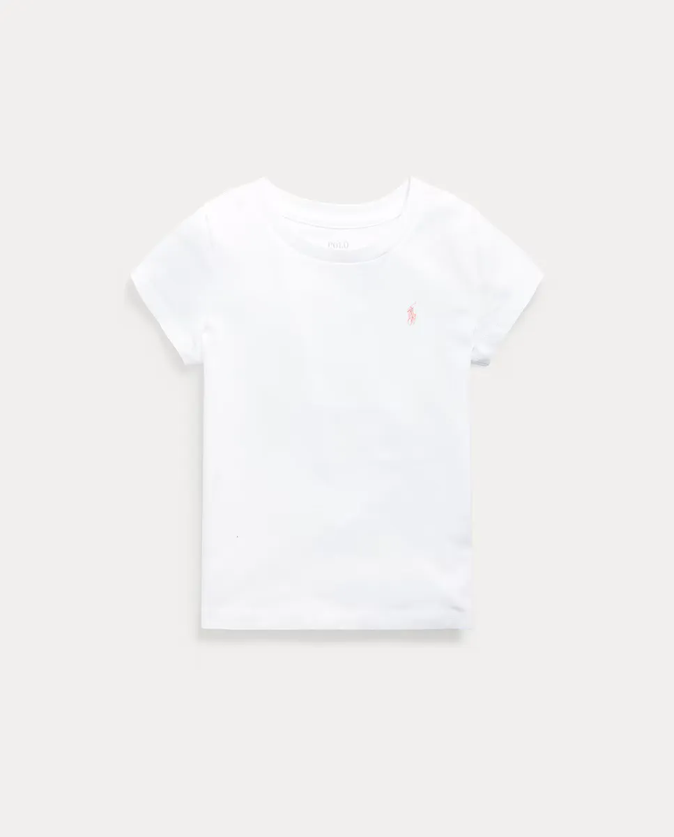 

Футболка для девочки из джерси с изображением лошади Polo Ralph Lauren, белый
