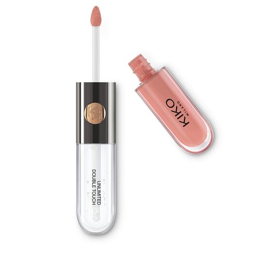 

Двухэтапная жидкая губная помада 102 Satin Rosy Beige 6 мл KIKO Milano, Unlimited Double Touch