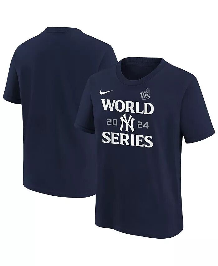 

Футболка Big Boys and Girls Navy New York Yankees 2024 World Series Authentic Collection Nike