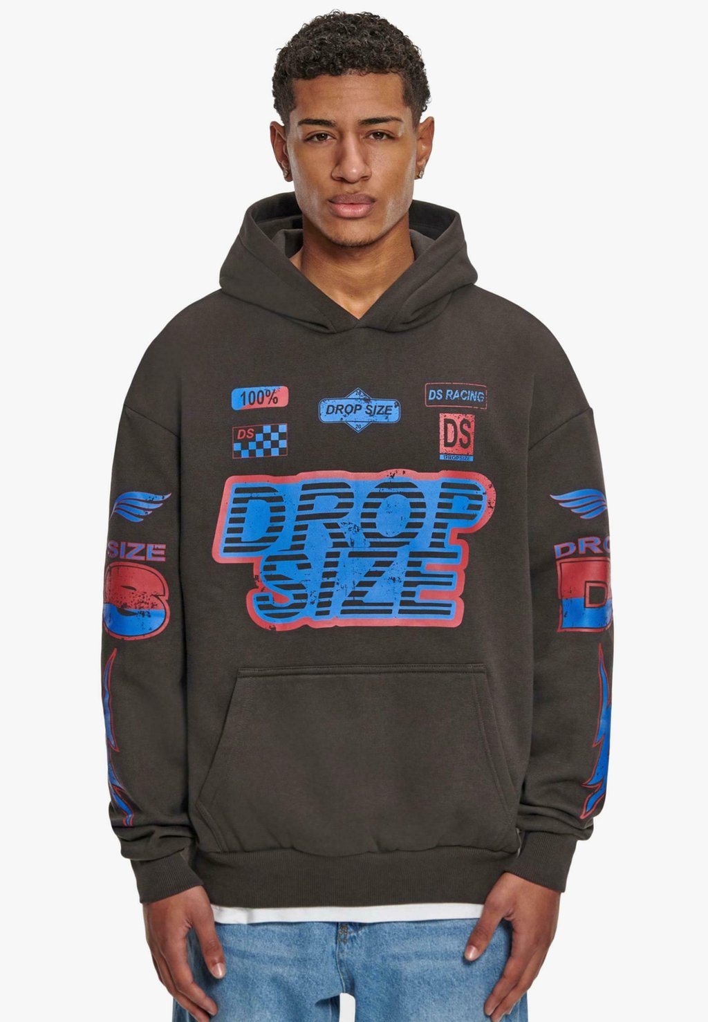 

Толстовка DROPSIZE RACING, цвет washed black