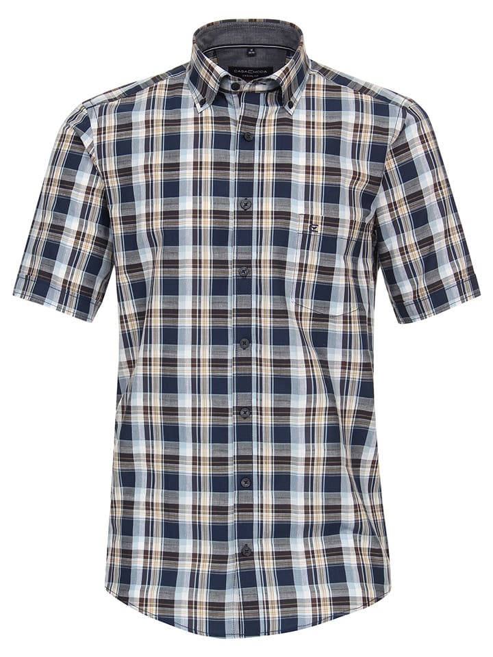 

CASAMODA Рубашка - стандартный крой - сине-коричневого цвета