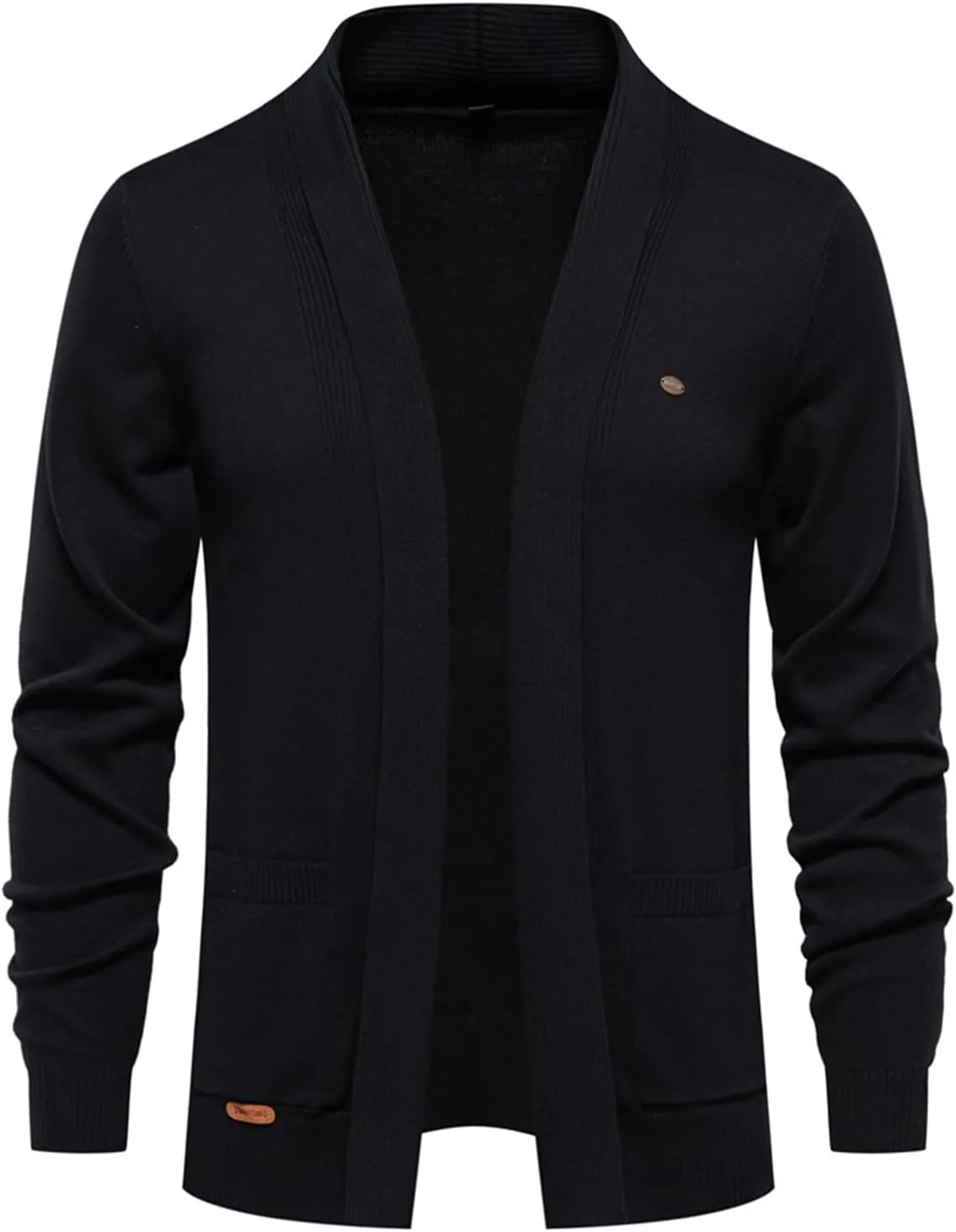 

Мужской модный кардиган Casual с длинными рукавами и карманами