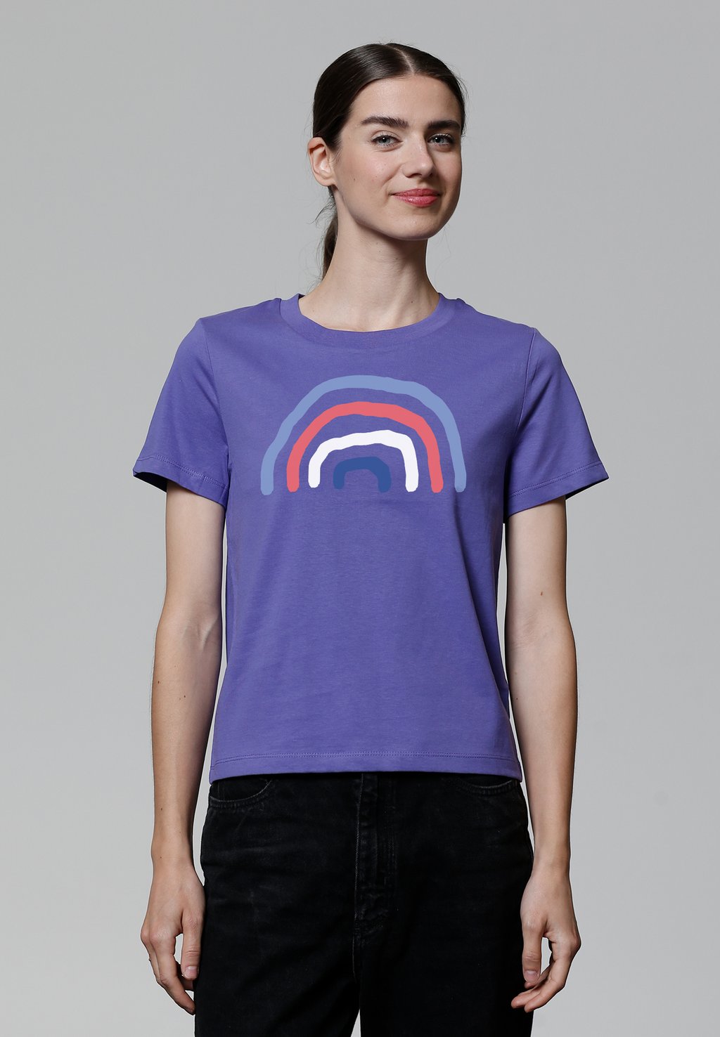 

Футболка с принтом REGENBOGEN watapparel, фиолетовый