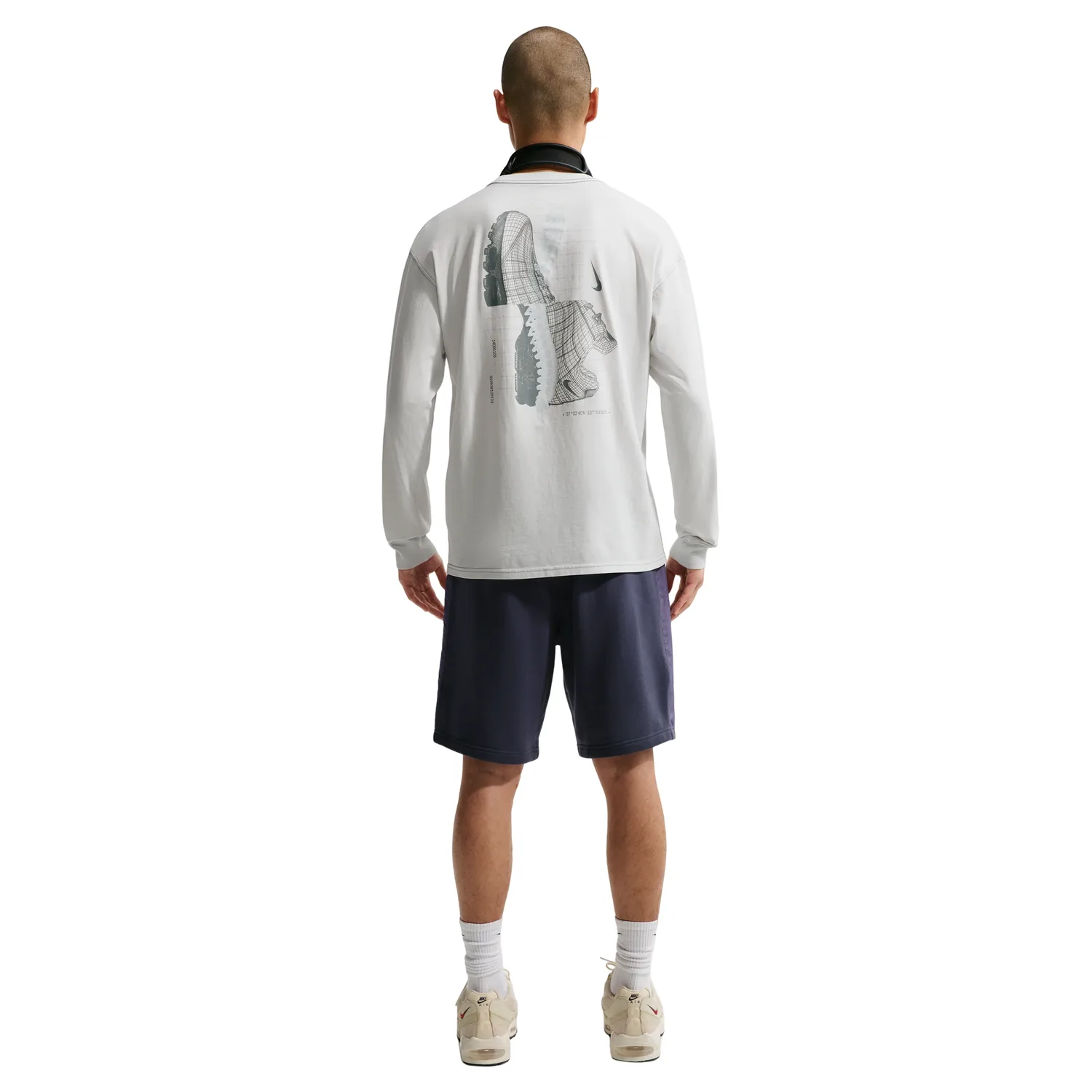 Футболка с длинными рукавами Nike City Pack 'Off White Cool Grey' — фото 3