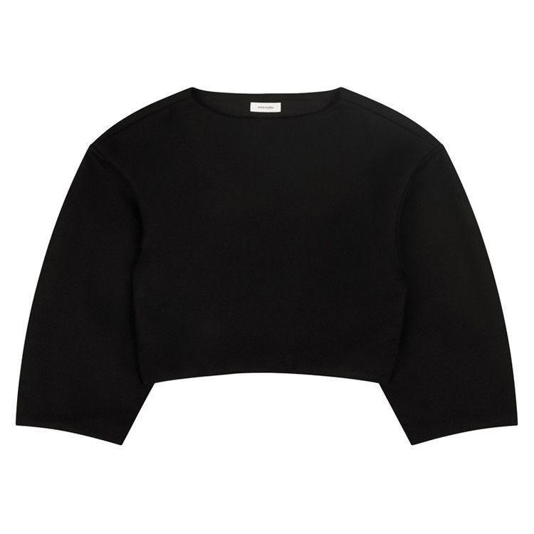 

Топ Entire Studios Boat Neck Jumper, Black Wool
