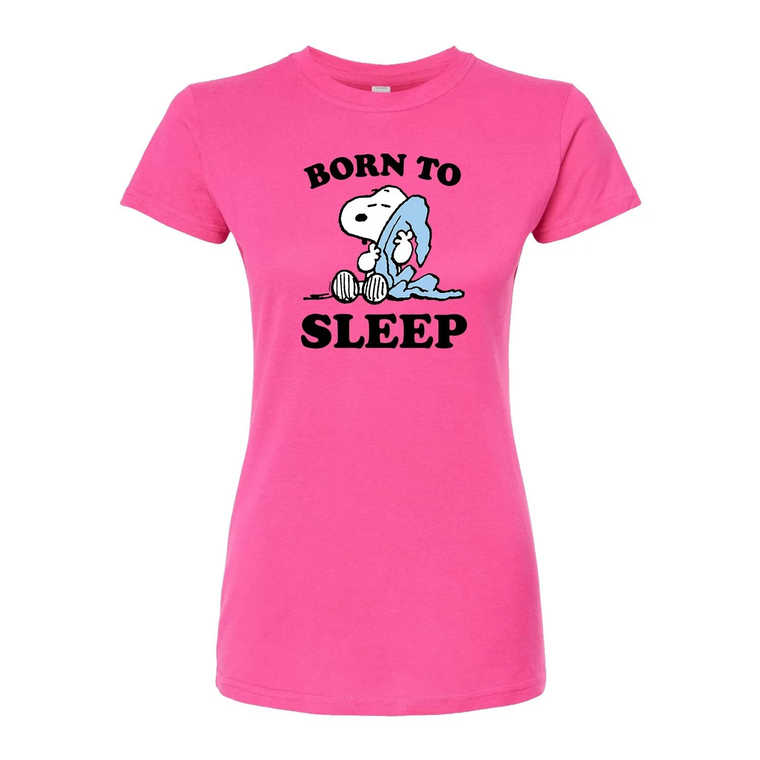 

Футболка приталенного кроя с рисунком Peanuts Juniors "Born To Sleep" Licensed Character, розовый