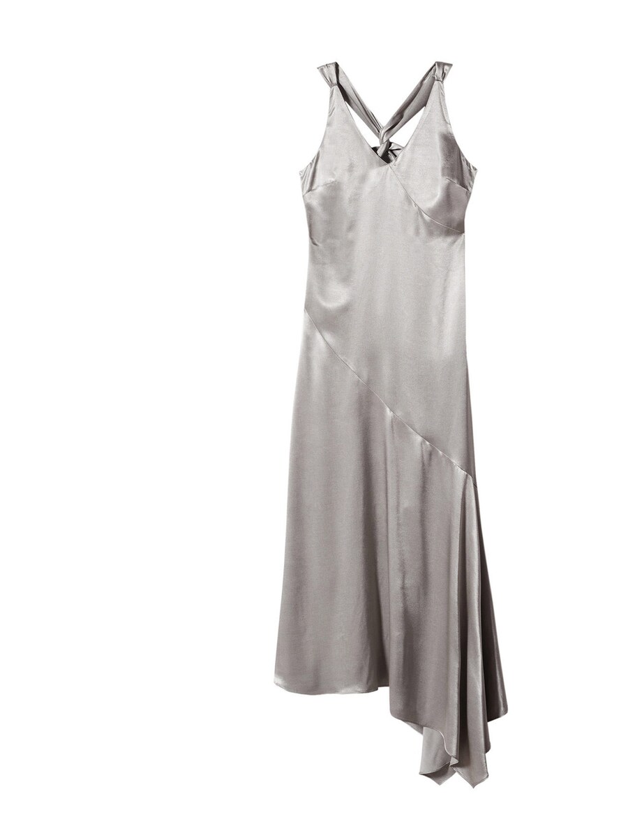 

Макси платье MANGO Ale, Silver grey