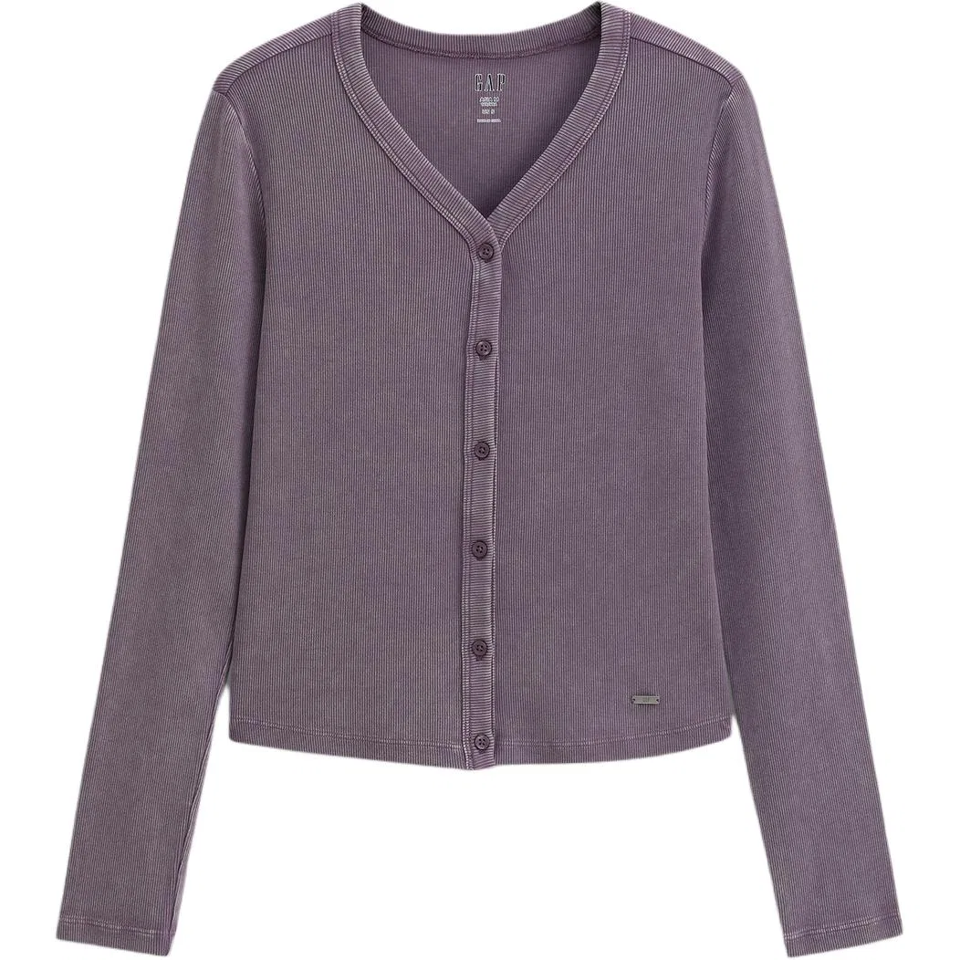 Кардиган женский V-образный вырез, Knitwear, Moderate GAP, Purple