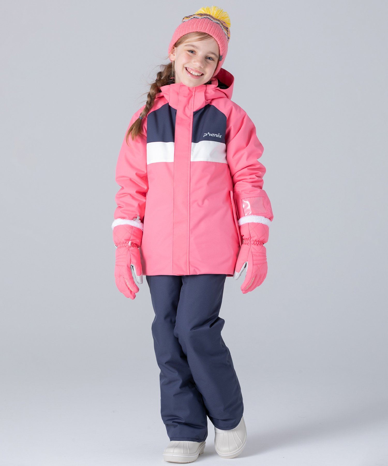 Детский горнолыжный комбинезон Phenix Skiwear с круглым клапаном, регулируемый размер. Phenix, PINK