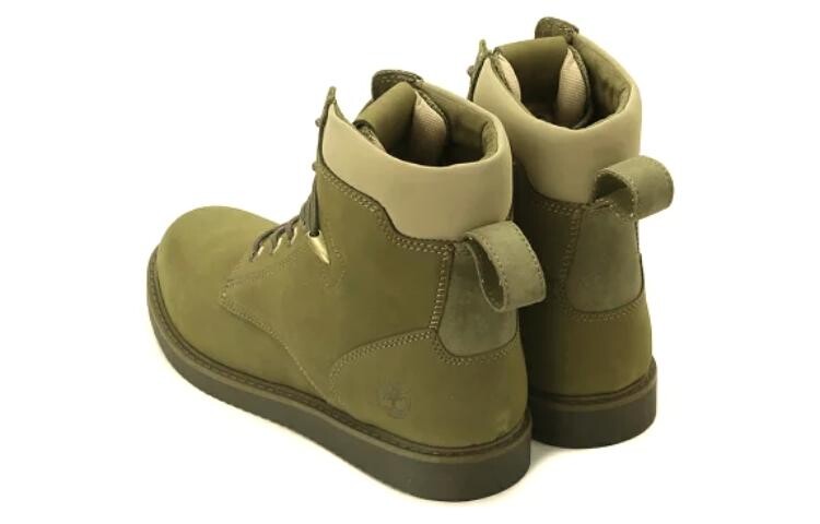 Мужские уличные ботинки Timberland на плоской подошве, хаки — фото 4