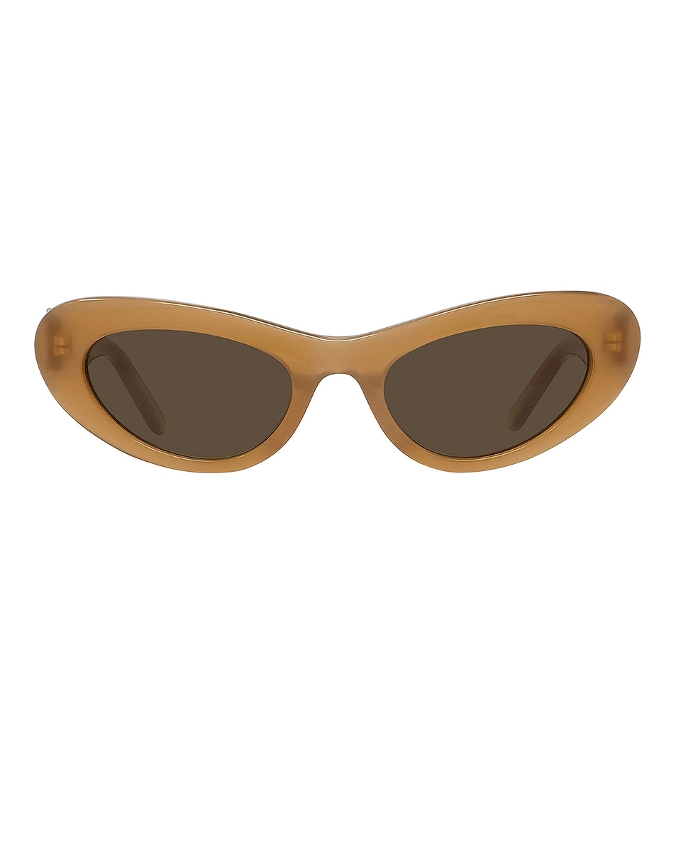 

Тонкие солнцезащитные очки Loewe, Dark Brown & Brown