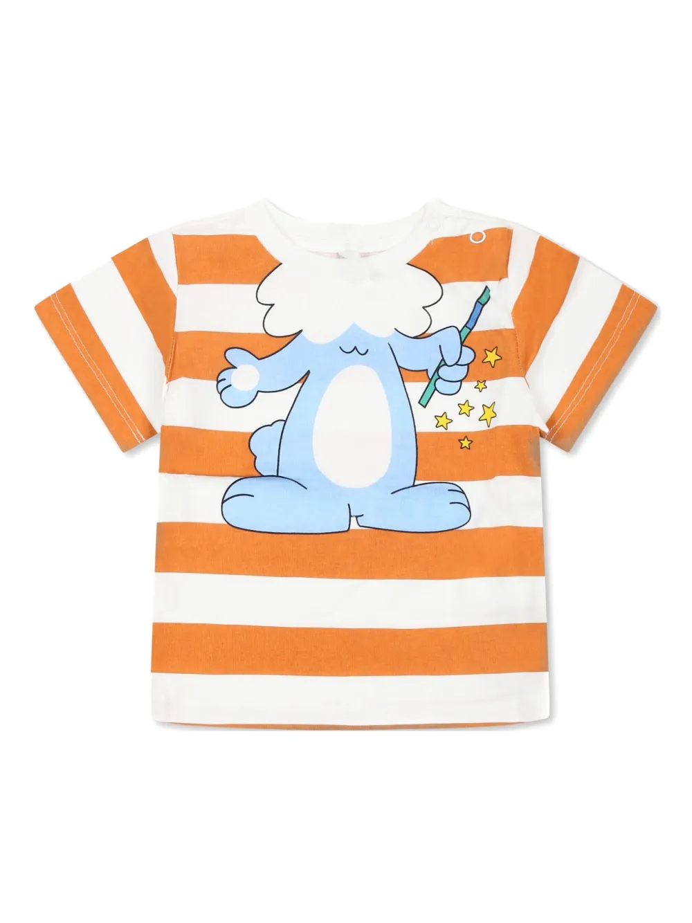 

Футболка в полоску Stella McCartney Kids, оранжевый