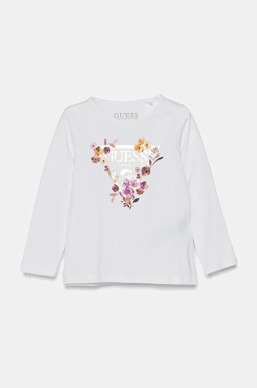 

Детская футболка с длинными рукавами Guess, белый