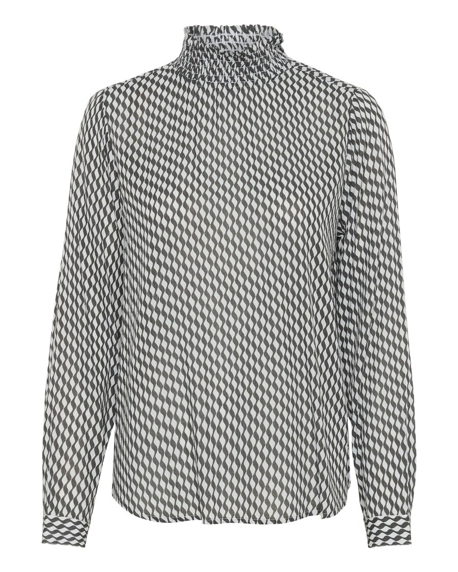 

Блузка Kaffe Blouse Amber, светло-серый
