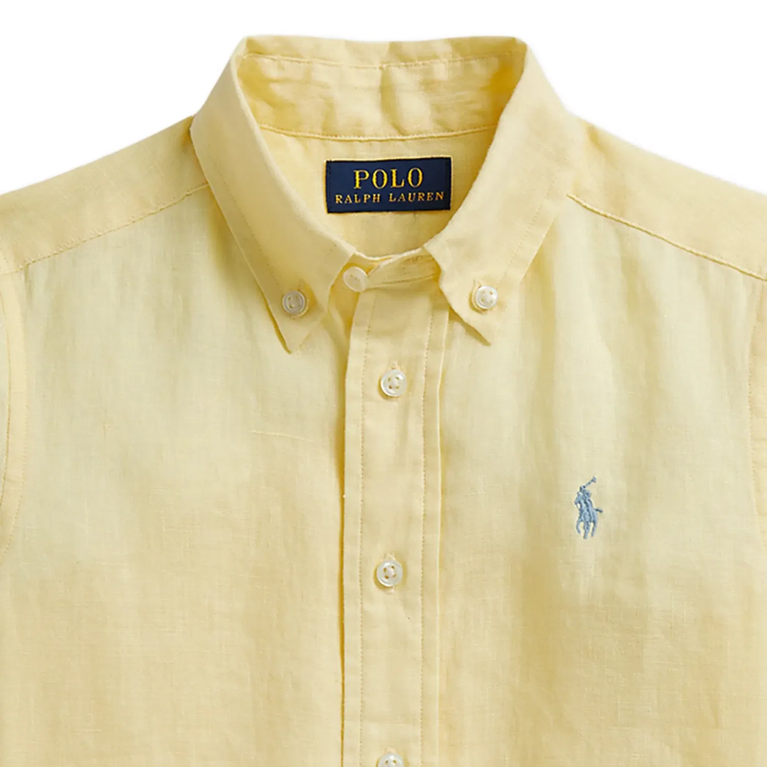 Рубашка повседневная Casual Shirt Polo Ralph Lauren желтая — фото 4
