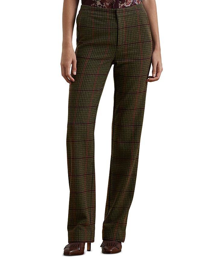 

Брюки в клетку Lauren Ralph Lauren, зеленый