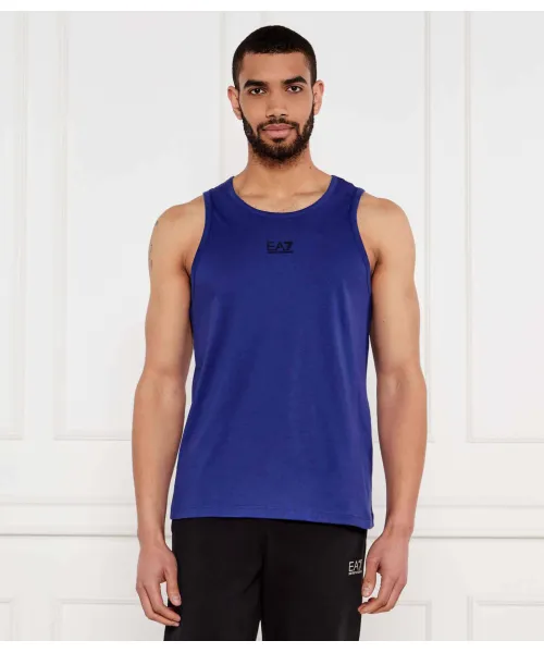 

Майка Slim fit Ea7, синий