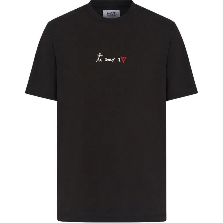 Футболка EA7 SS25 мужская Black EMPORIO ARMANI