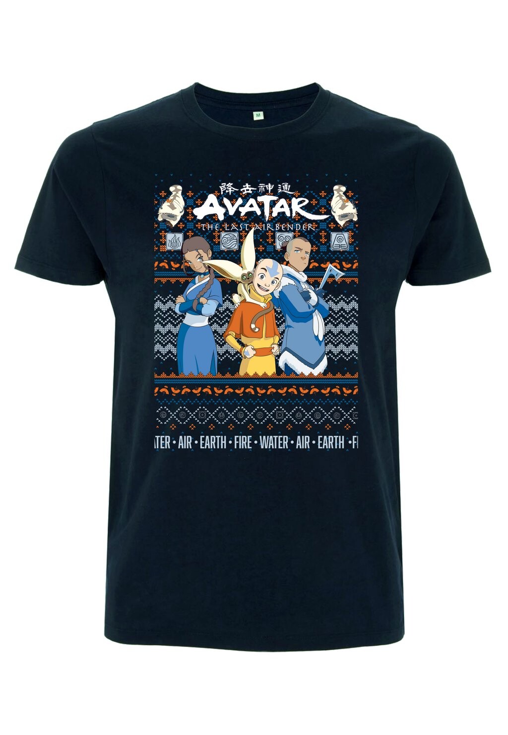 

Футболка с принтом AVATAR: THE LAST AIRBENDER AVATAR UGLY SWEATER Henry Tiger, темно-синий