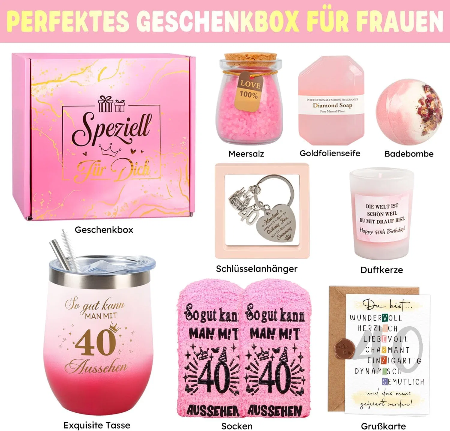 Подарочный набор Giftota для женщин на 40-летие Giftota, 40. Gift Set — фото 2