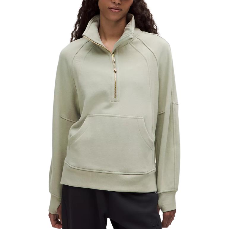 

Свитшот Scuba Series для женщин Lululemon, mist зеленый/fogn/золотой