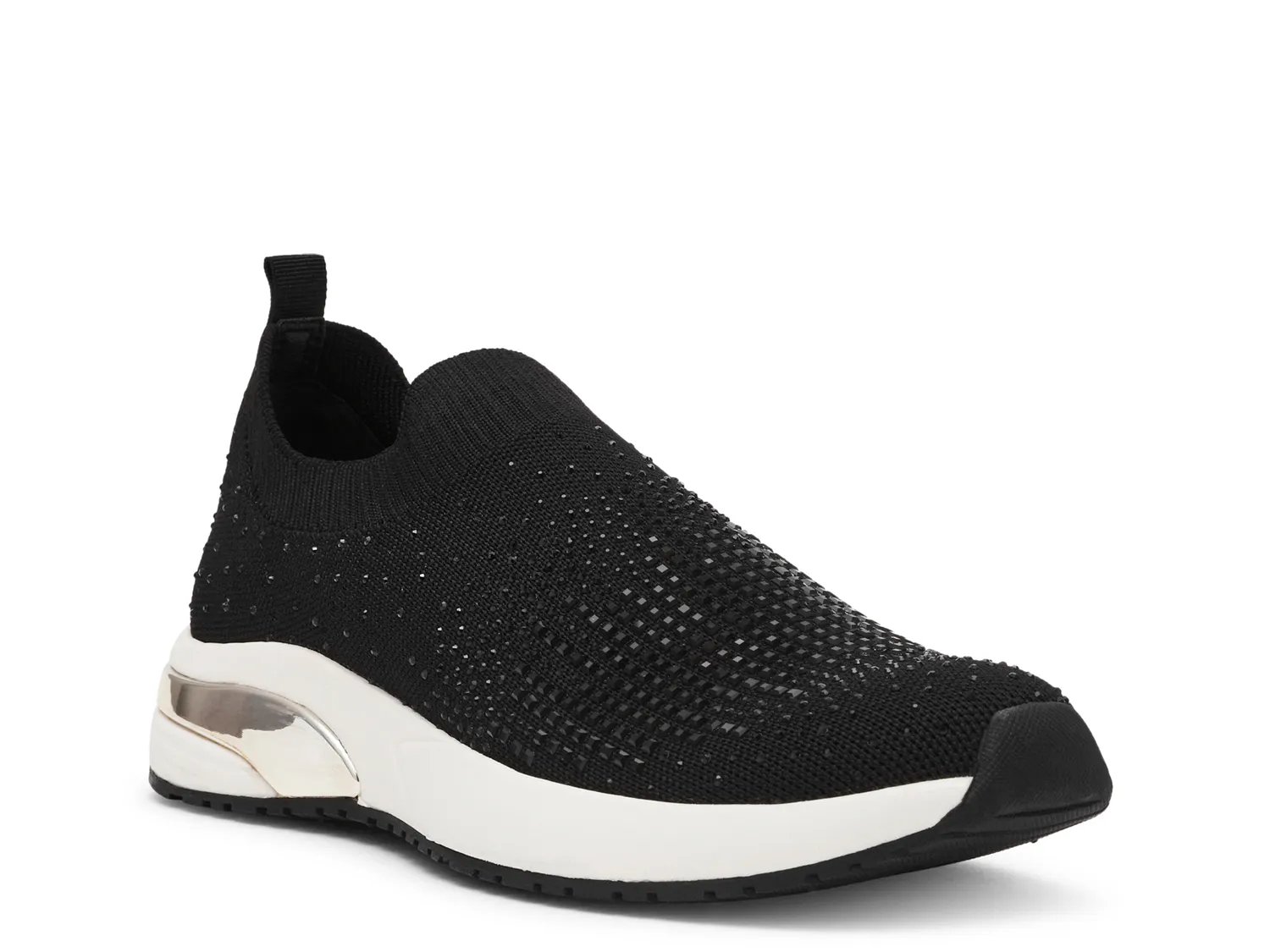 Кроссовки Anne Klein Compete Slip-On Sneaker, Black Rhinestone