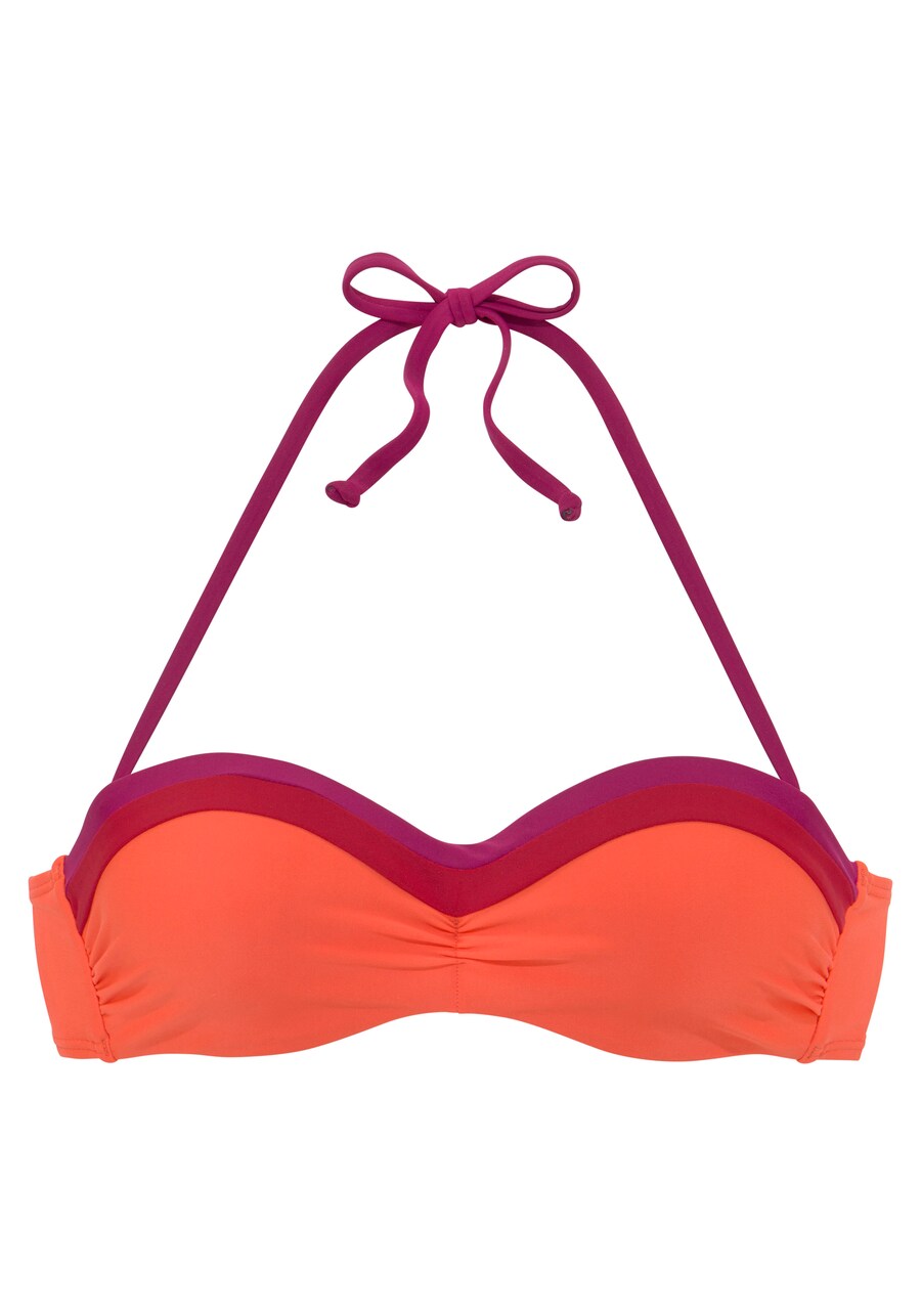 

Топ бикини s.Oliver Bandeau Bikini Top Yella, неоновый оранжевый