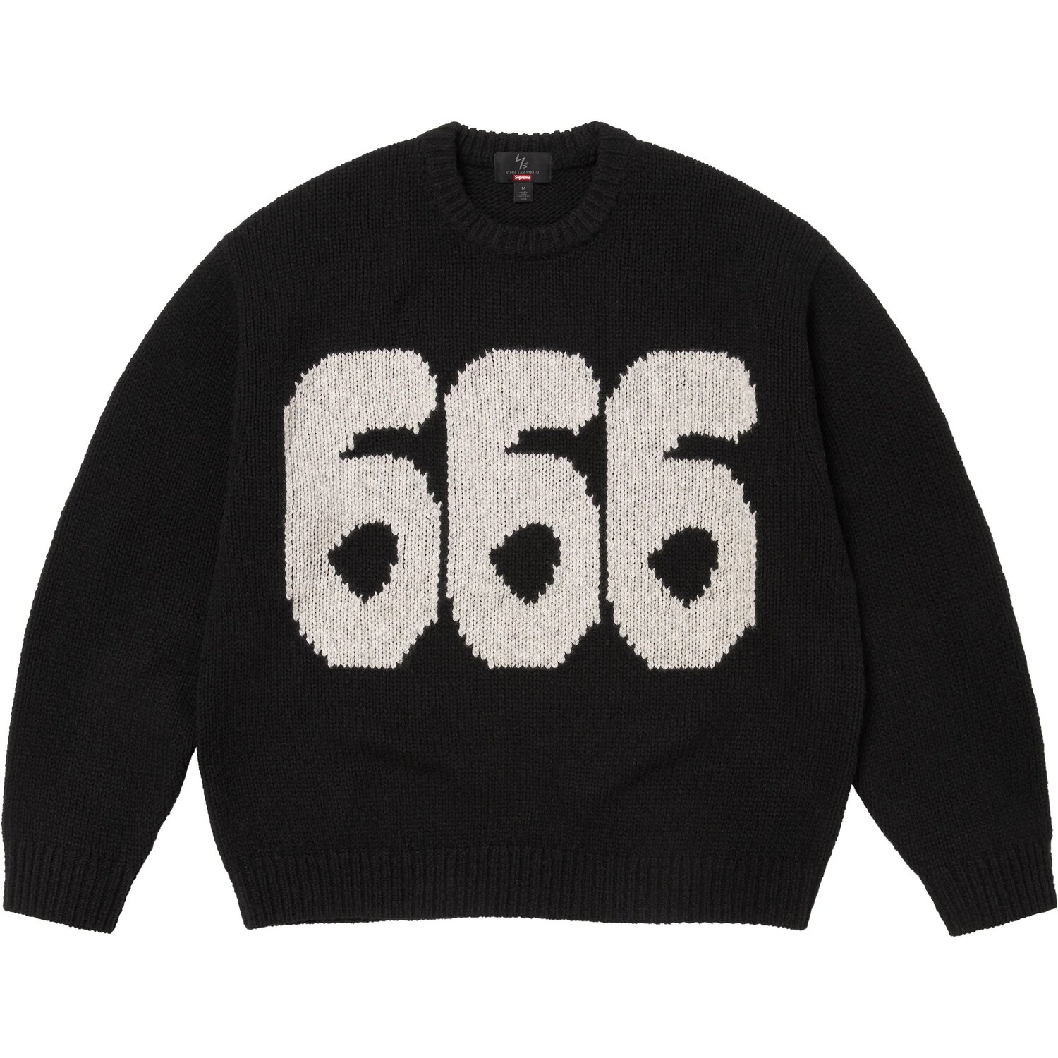 Свитер Y's By Yohji Yamamoto, FW25 WEEK3 Unisex Supreme, черный