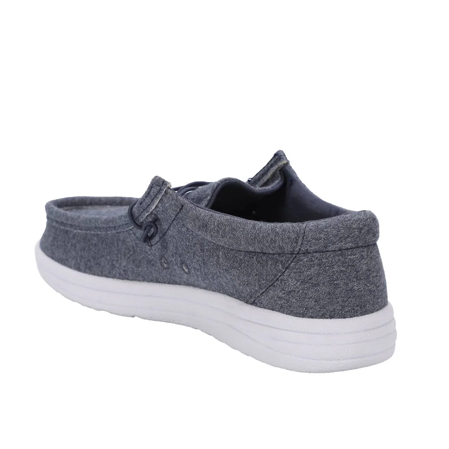 Lamo Мужские парусиновые кеды Paul Canvas Deck Shoe в синем цвете Jersey — фото 4